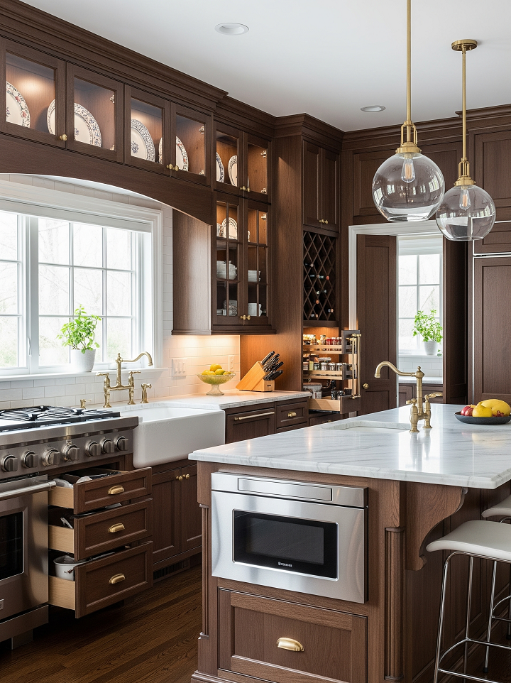 Functional and elegant custom cabinets